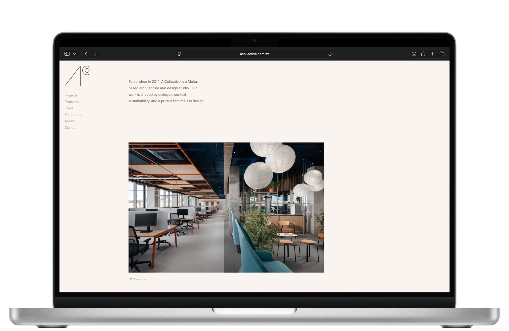 A-Collective Screenshot MacBook